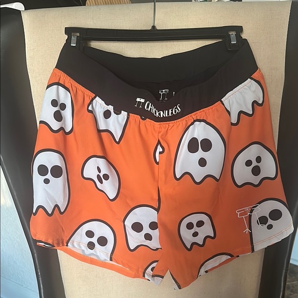 ChicknLegs Orange Ghost Shorts - Picture 1 of 1